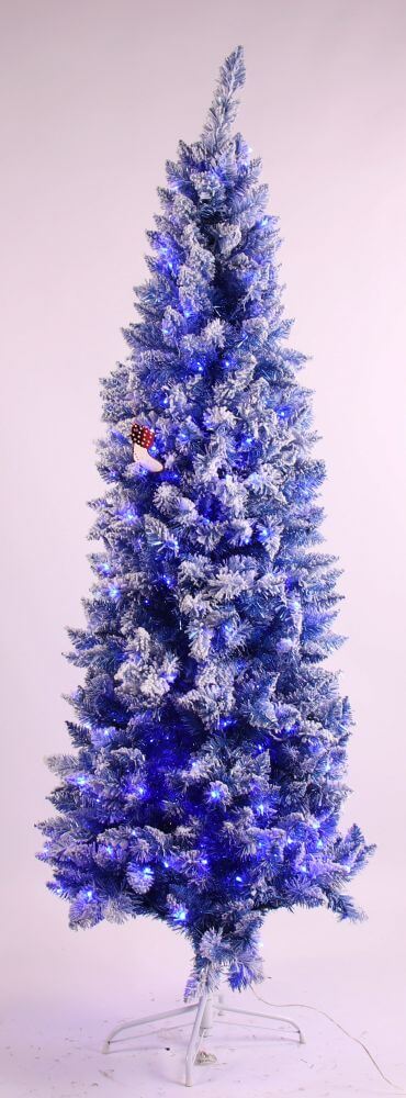 blue 6ft slim christmas tree
