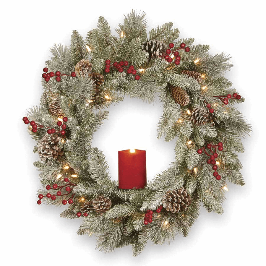 christmas wreaths that light up