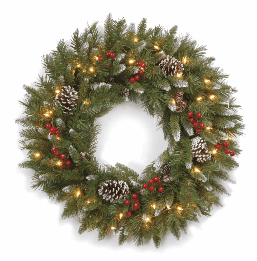 faux christmas wreath