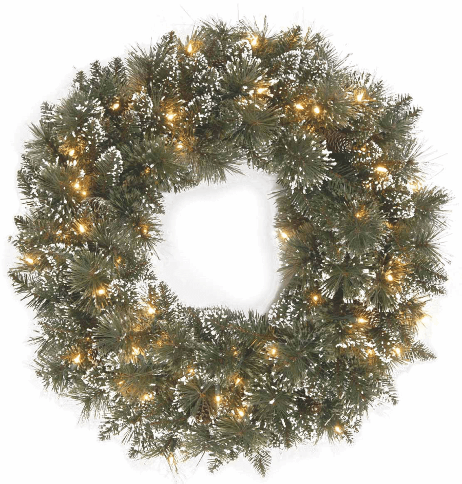 lighted wreaths for windows