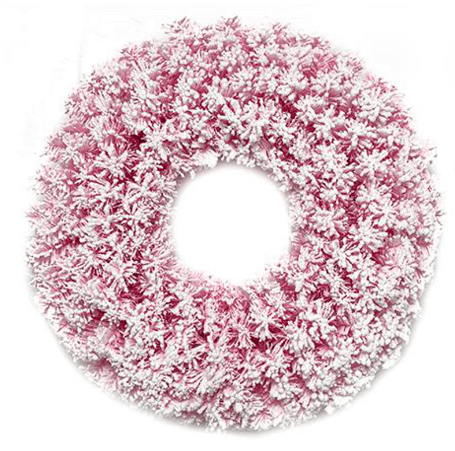 pink christmas wreath