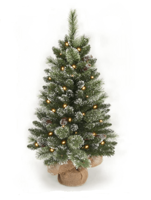 small tabletop artificial christmas trees